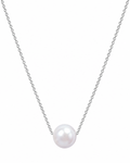 Pearl Eyed Senorita Rhodium Plated Necklace