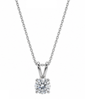 Zircon Pendant with Link Chain