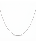 Minimal Muse Rhodium Plated Box Chain