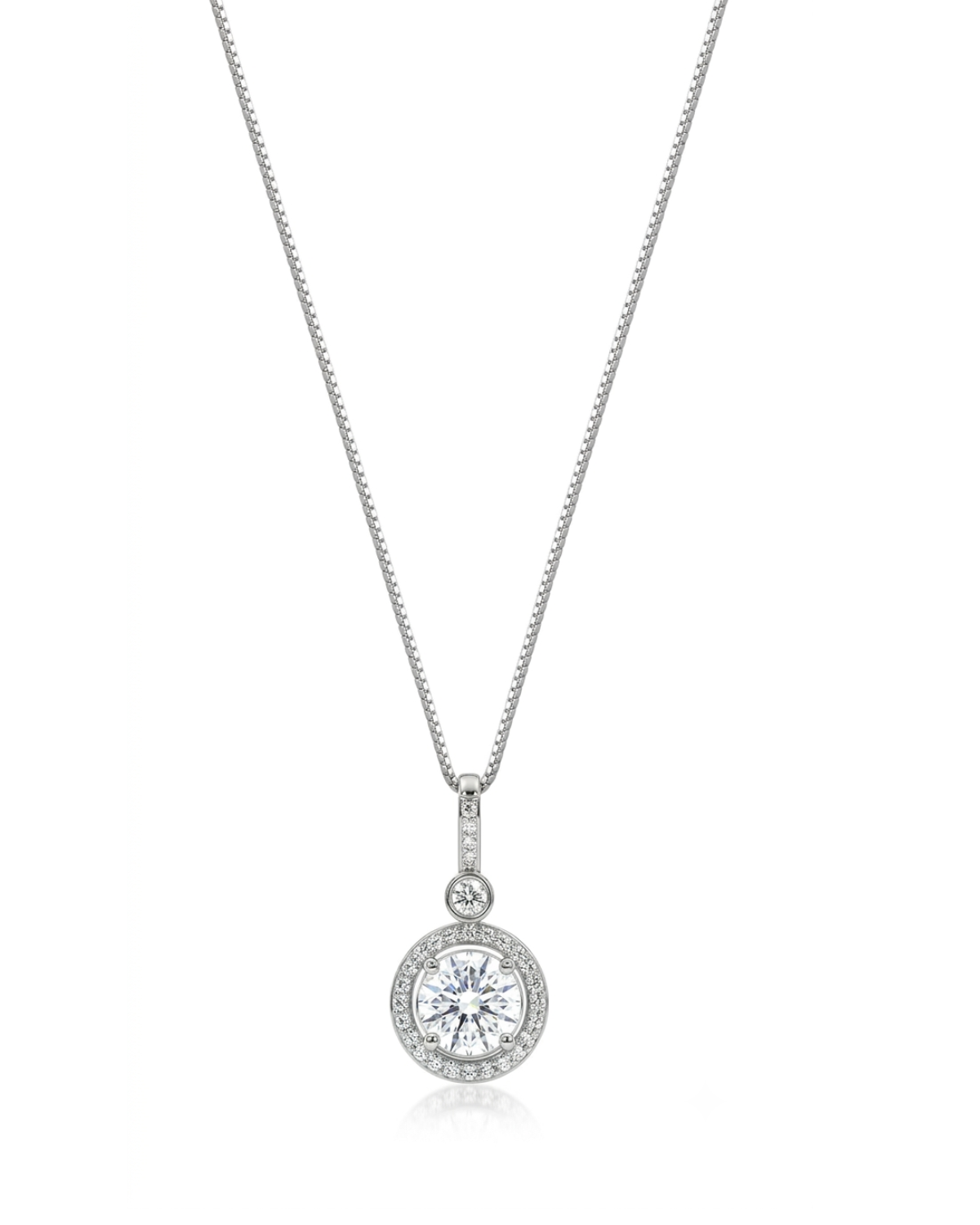 Drizzle Drop Pendant with Box Chain