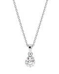 Mini Solitaire Pendant with Link Chain